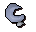Loop half of key (moon key)